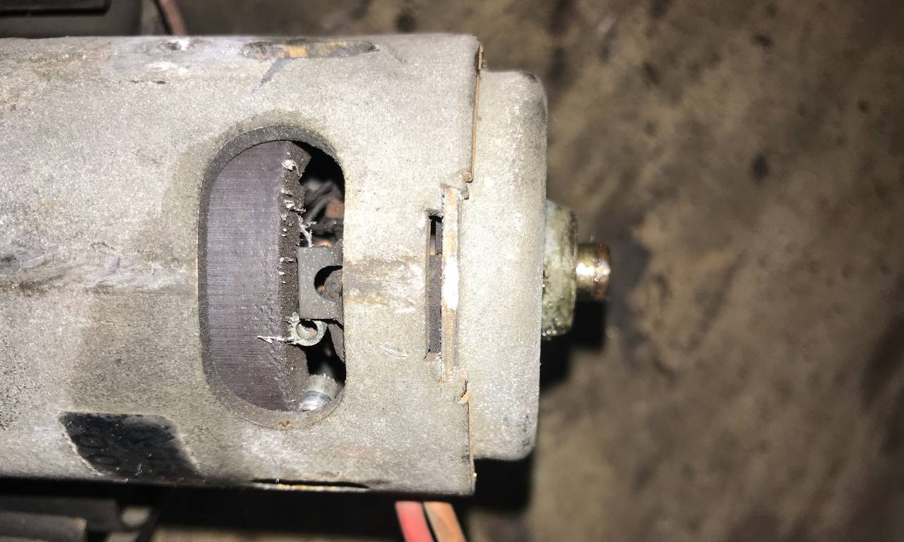 Old motor end cap