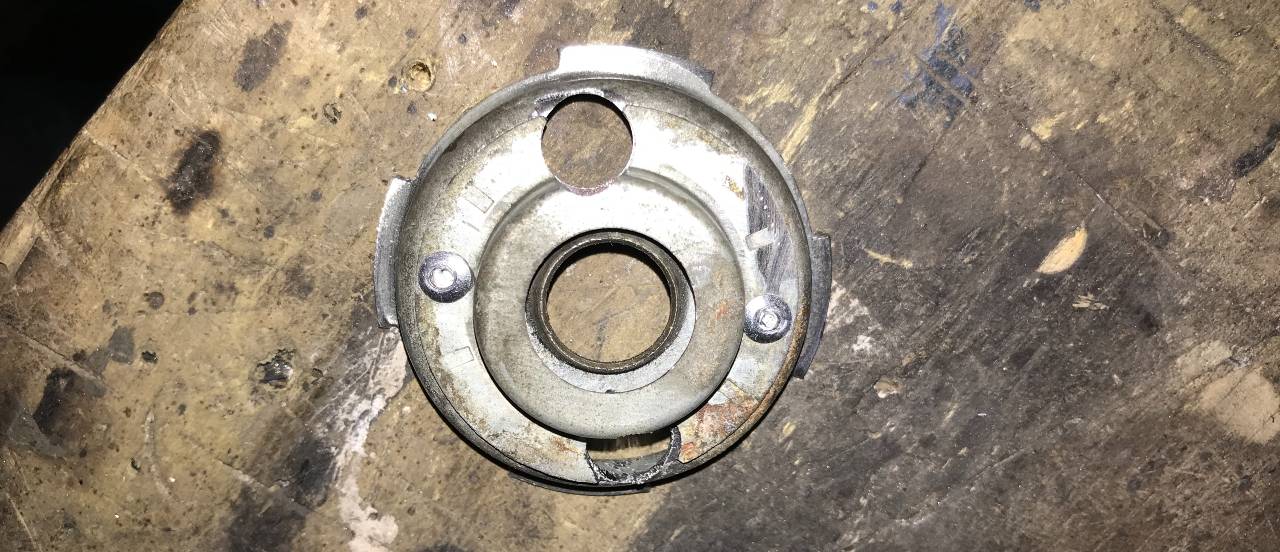 Drill hose through mount cap