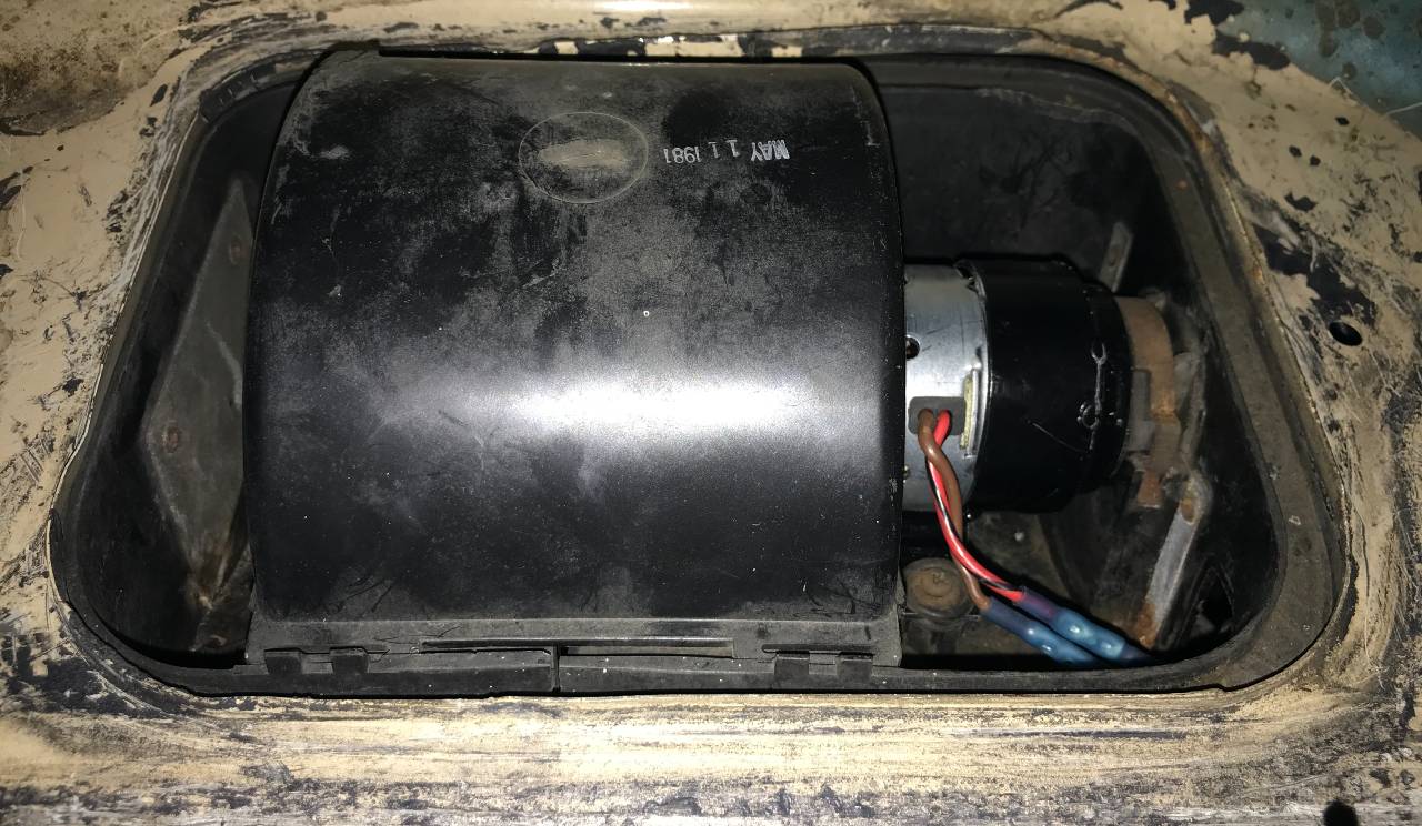 New motor installed with cover