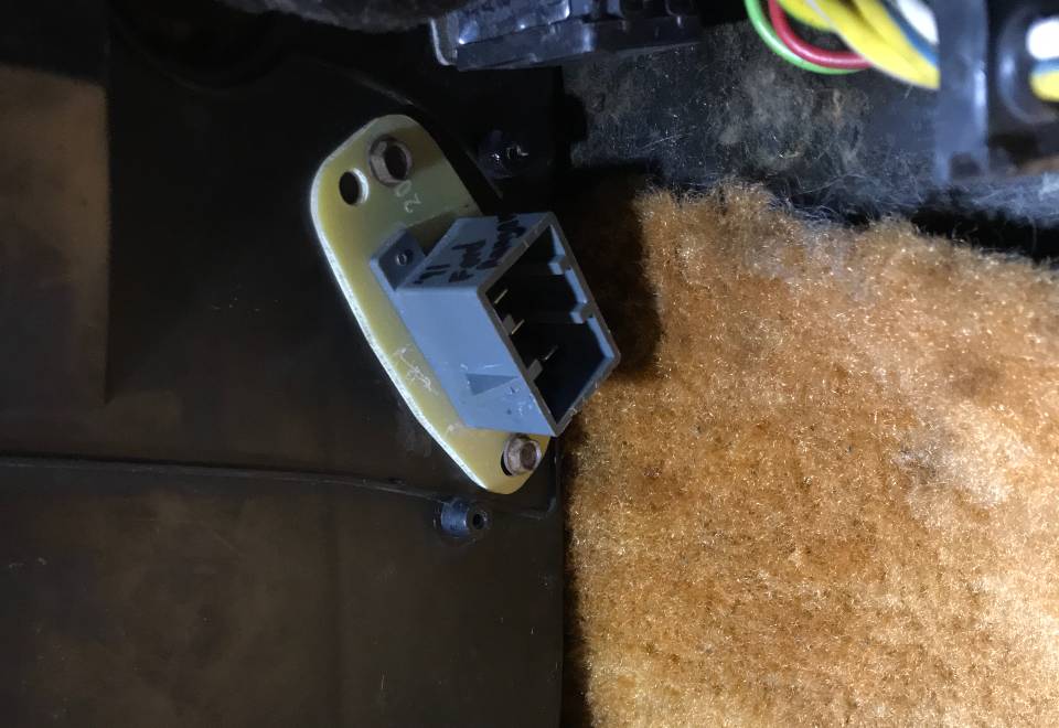 Resistor installed